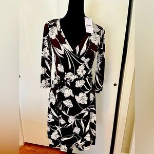 Leota “Reye” Jersey Faux-Wrap Dress